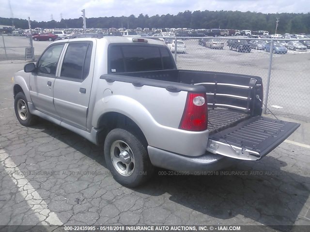 1FMZU67K44UB76808 - 2004 FORD EXPLORER SPORT TR  SILVER photo 3