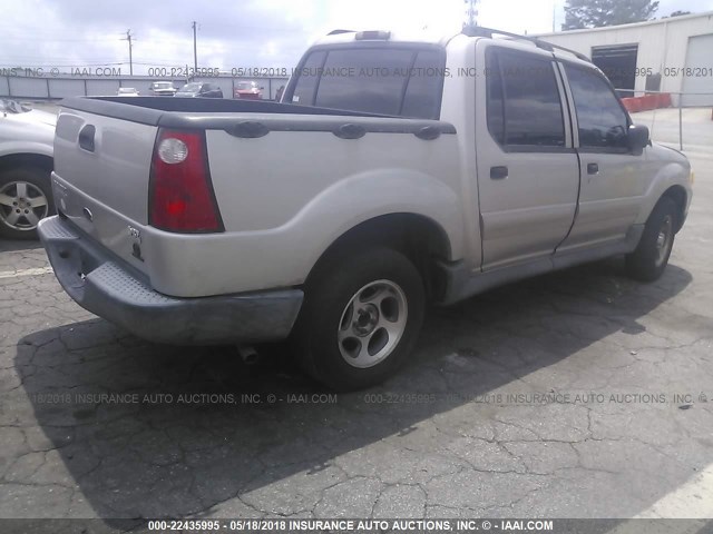 1FMZU67K44UB76808 - 2004 FORD EXPLORER SPORT TR  SILVER photo 4