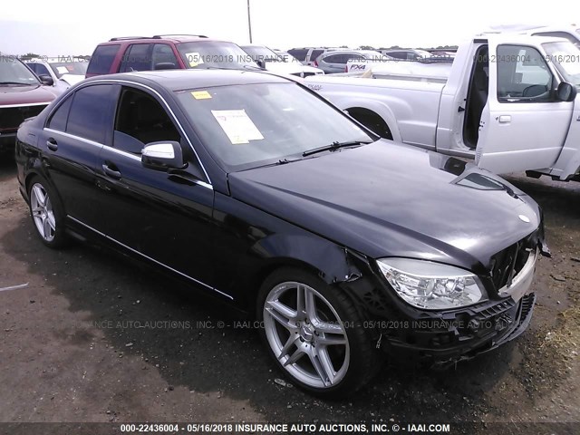 WDDGF56X58R031417 - 2008 MERCEDES-BENZ C 350 BLACK photo 1