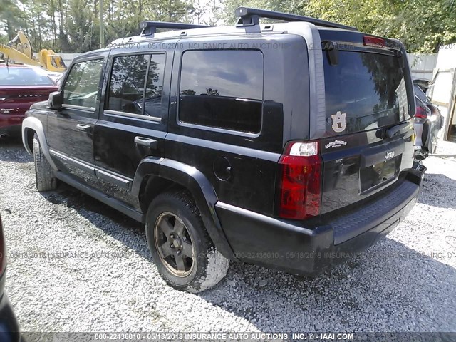 1J8HH48N36C226262 - 2006 JEEP COMMANDER BLACK photo 3