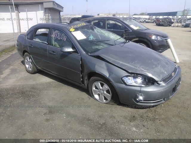 2G1WT55N089250657 - 2008 CHEVROLET IMPALA LT GRAY photo 1