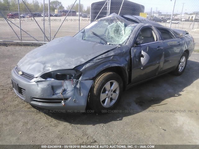 2G1WT55N089250657 - 2008 CHEVROLET IMPALA LT GRAY photo 2