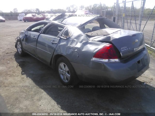 2G1WT55N089250657 - 2008 CHEVROLET IMPALA LT GRAY photo 3