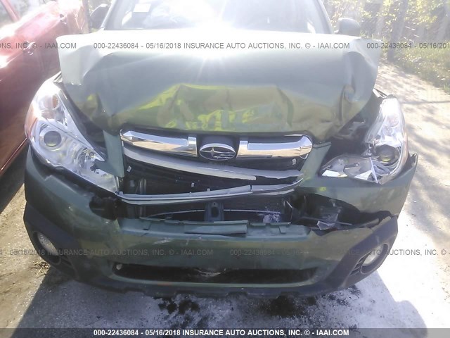 4S4BRCCC9E3304922 - 2014 SUBARU OUTBACK 2.5I PREMIUM GREEN photo 6