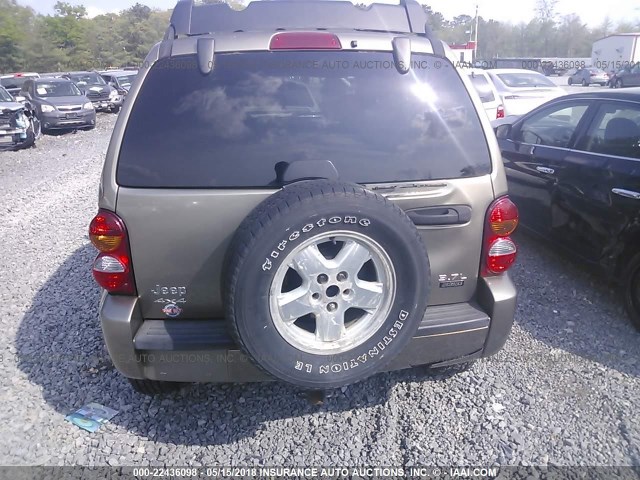 1J4GL38K34W312565 - 2004 JEEP LIBERTY RENEGADE Champagne photo 6