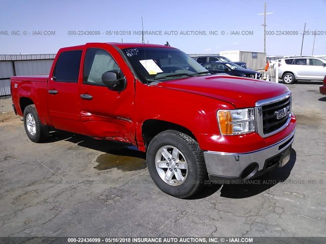 3GTP2VE30BG211061 - 2011 GMC SIERRA K1500 SLE RED photo 1