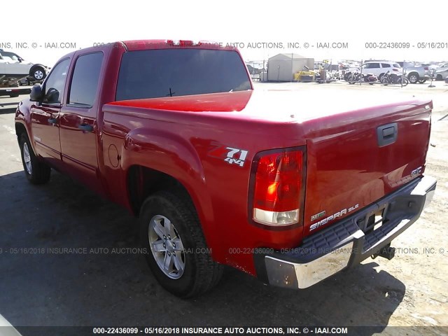 3GTP2VE30BG211061 - 2011 GMC SIERRA K1500 SLE RED photo 3