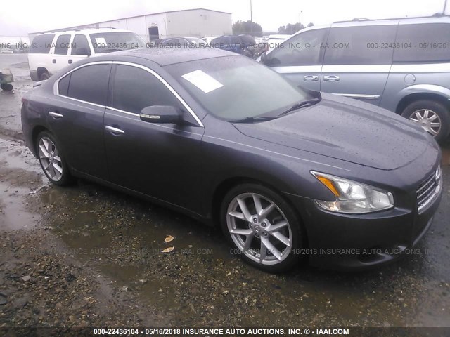 1N4AA51E99C808681 - 2009 NISSAN MAXIMA S/SV GRAY photo 1