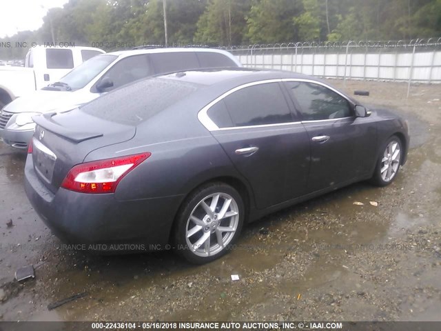 1N4AA51E99C808681 - 2009 NISSAN MAXIMA S/SV GRAY photo 4