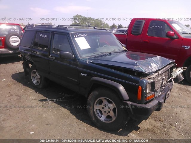 1J4FJ68S9WL135446 - 1998 JEEP CHEROKEE SPORT/CLASSIC მწვანე ფოტო 1