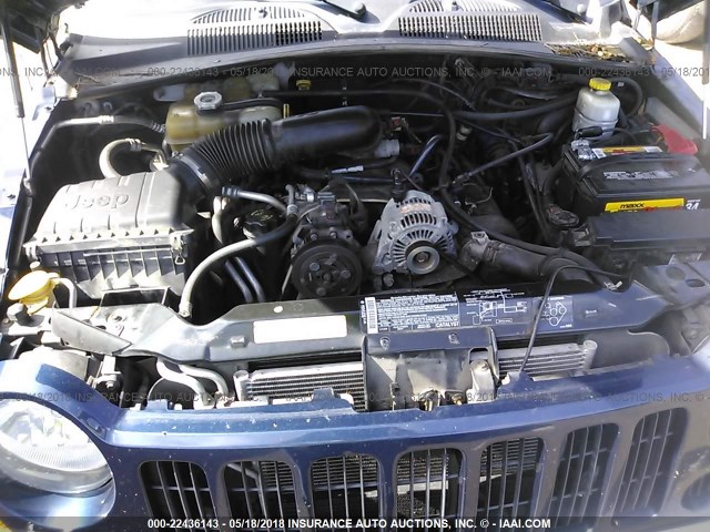 1J4GL48K65W578511 - 2005 JEEP LIBERTY SPORT Mavi foto 10