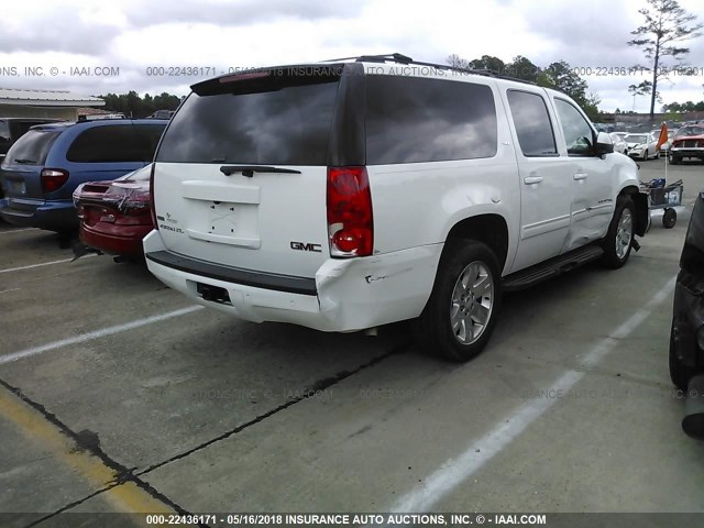 1GKS1KE09CR162689 - 2012 GMC YUKON XL C1500 SLT WHITE photo 4