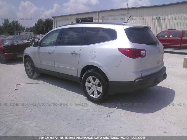 1GNLRGED7AS124321 - 2010 CHEVROLET TRAVERSE LT SILVER photo 3