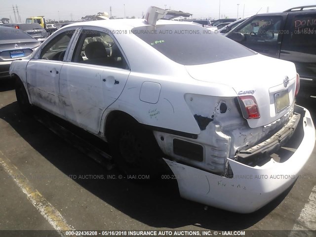 4T1BE46K27U599265 - 2007 TOYOTA CAMRY NEW GENERAT CE/LE/XLE/SE WHITE photo 3