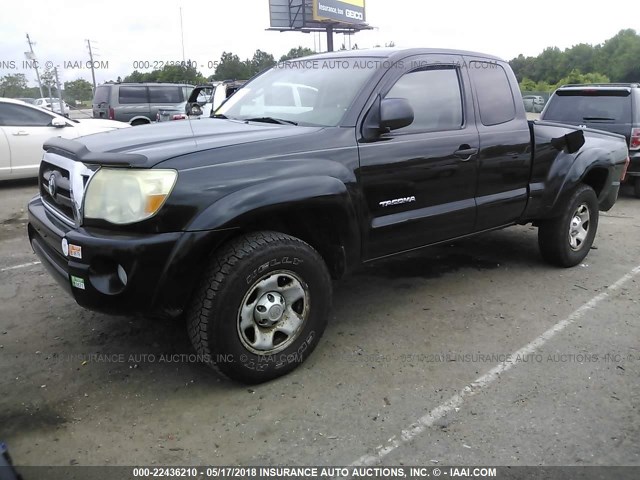 5TEUU42N36Z283542 - 2006 TOYOTA TACOMA ACCESS CAB BLACK photo 2