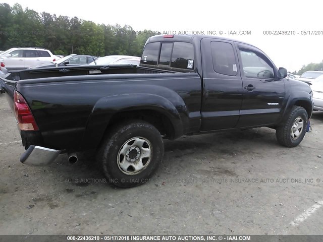 5TEUU42N36Z283542 - 2006 TOYOTA TACOMA ACCESS CAB Schwarz Foto 4