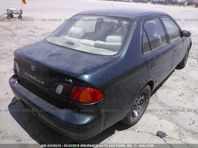 1NXBR18E3XZ290303 - 1999 TOYOTA COROLLA VE/CE/LE 绿色 照片 4