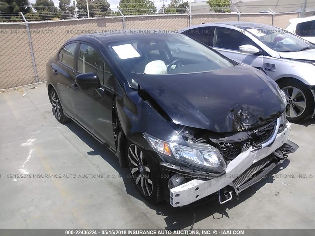 19XFB2F99EE243438 - 2014 HONDA CIVIC EXL შავი ფოტო 1