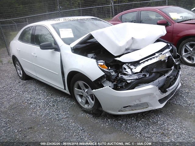 1G11B5SL6FU152149 - 2015 CHEVROLET MALIBU LS WHITE photo 1