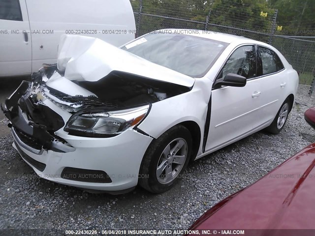 1G11B5SL6FU152149 - 2015 CHEVROLET MALIBU LS WHITE photo 2