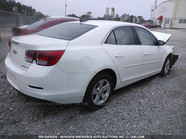 1G11B5SL6FU152149 - 2015 CHEVROLET MALIBU LS WHITE photo 4