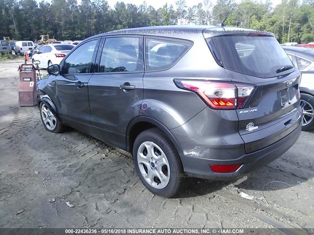 1FMCU0F73HUE13097 - 2017 FORD ESCAPE S GRAY photo 3