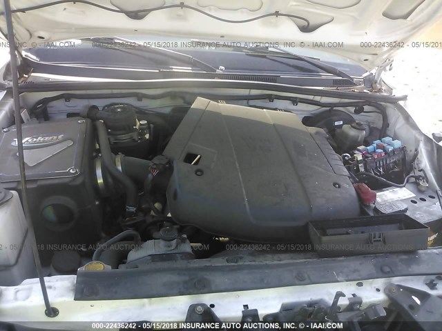 5TFJU4GN5CX025344 - 2012 TOYOTA TACOMA DOUBLE CAB PRERUNNER WHITE photo 10