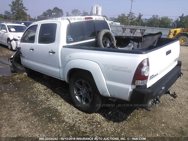 5TFJU4GN5CX025344 - 2012 TOYOTA TACOMA DOUBLE CAB PRERUNNER WHITE photo 3