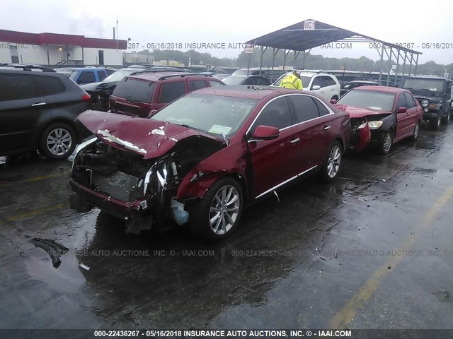 2G61S5S35D9157413 - 2013 CADILLAC XTS PREMIUM COLLECTION RED photo 2