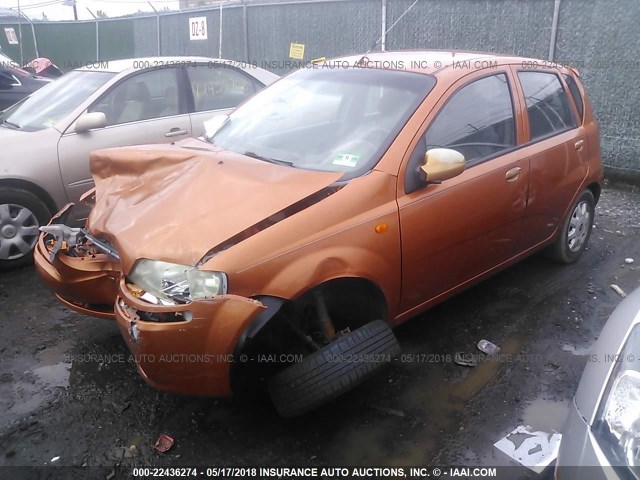 KL1TJ62614B223258 - 2004 CHEVROLET AVEO LS 橙色 照片 2