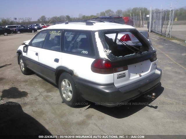 4S3BG6851X7631705 - 1999 SUBARU LEGACY OUTBACK/SSV/LIMITED/30TH WHITE photo 3