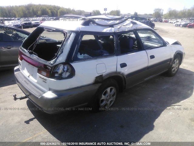 4S3BG6851X7631705 - 1999 SUBARU LEGACY OUTBACK/SSV/LIMITED/30TH WHITE photo 4