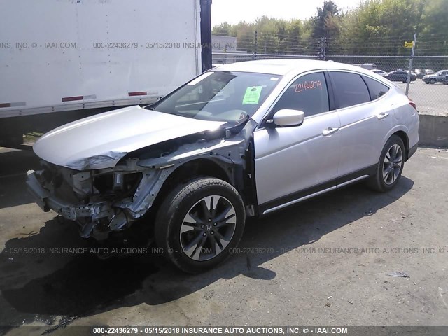 5J6TF2H58DL005548 - 2013 HONDA CROSSTOUR EXL GRAY photo 2