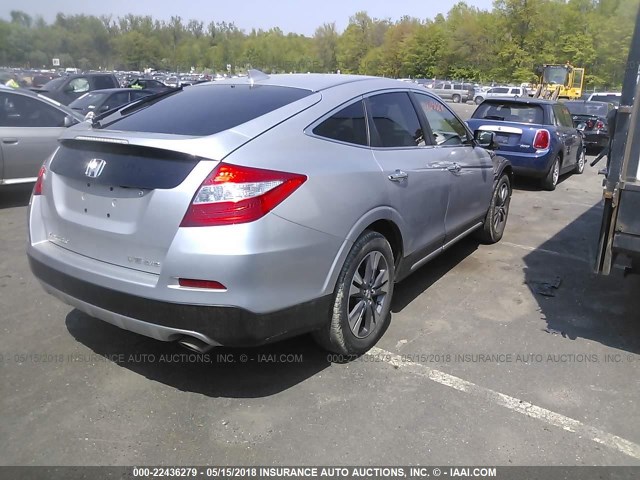 5J6TF2H58DL005548 - 2013 HONDA CROSSTOUR EXL GRAY photo 4