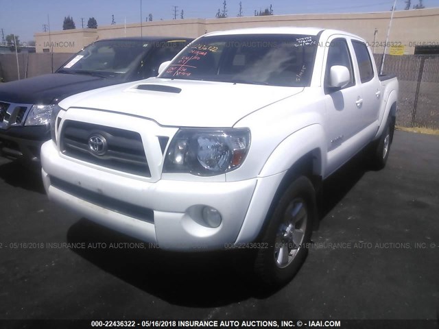 3TMJU62N59M076781 - 2009 TOYOTA TACOMA DOUBLE CAB PRERUNNER WHITE photo 2