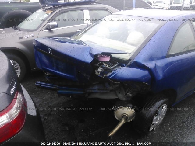 1HGEM21125L041413 - 2005 HONDA CIVIC DX VP BLUE photo 6
