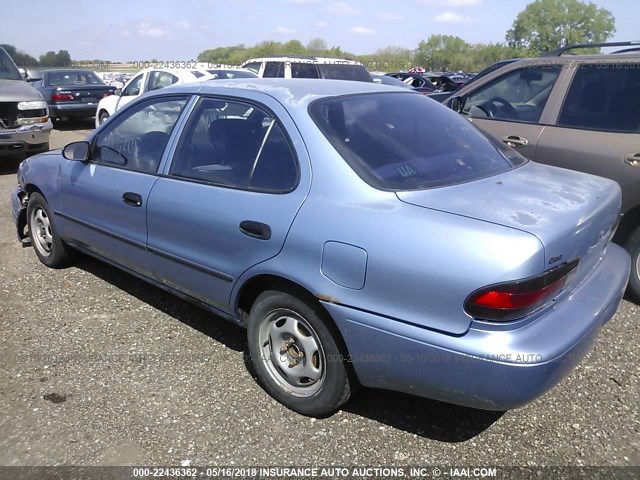 1Y1SK526XSZ003791 - 1995 GEO PRIZM LSI BLUE photo 3