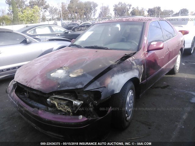 JT2BG22K0W0187417 - 1998 TOYOTA CAMRY CE/LE/XLE RED photo 2