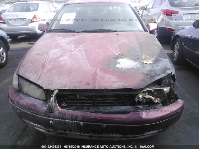 JT2BG22K0W0187417 - 1998 TOYOTA CAMRY CE/LE/XLE RED photo 6