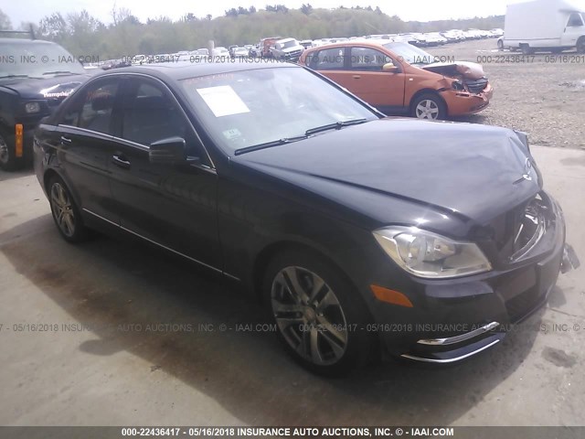 WDDGF8AB9DR271013 - 2013 MERCEDES-BENZ C 300 4MATIC BLACK photo 1