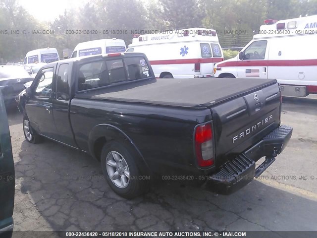 1N6DD26T44C424267 - 2004 NISSAN FRONTIER KING CAB XE BLACK photo 3