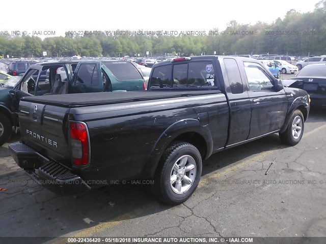 1N6DD26T44C424267 - 2004 NISSAN FRONTIER KING CAB XE BLACK photo 4