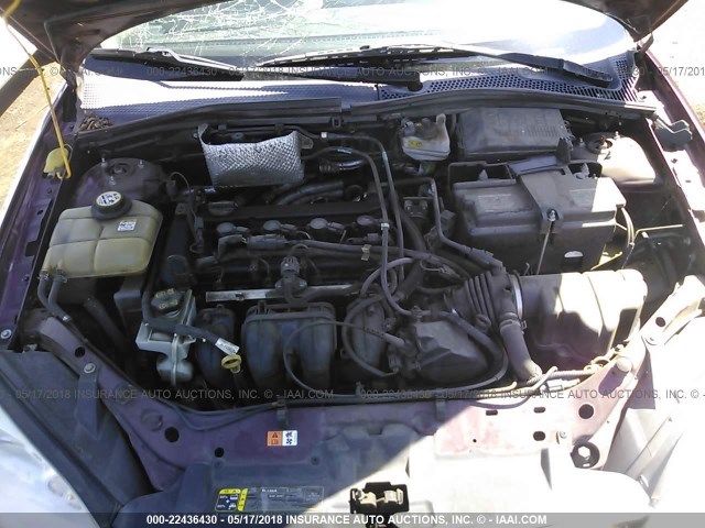 1FAFP34N07W356703 - 2007 FORD FOCUS ZX4/S/SE/SES BURGUNDY photo 10