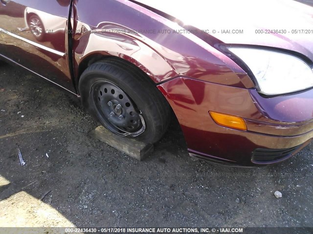 1FAFP34N07W356703 - 2007 FORD FOCUS ZX4/S/SE/SES 勃艮第红 照片 6