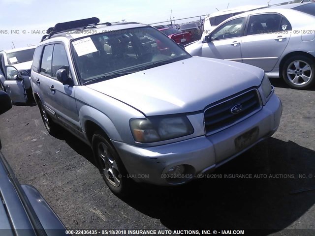 JF1SG65663H728440 - 2003 SUBARU FORESTER 2.5XS SILVER photo 1
