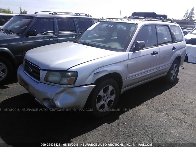 JF1SG65663H728440 - 2003 SUBARU FORESTER 2.5XS ვერცხლისფერი ფოტო 2