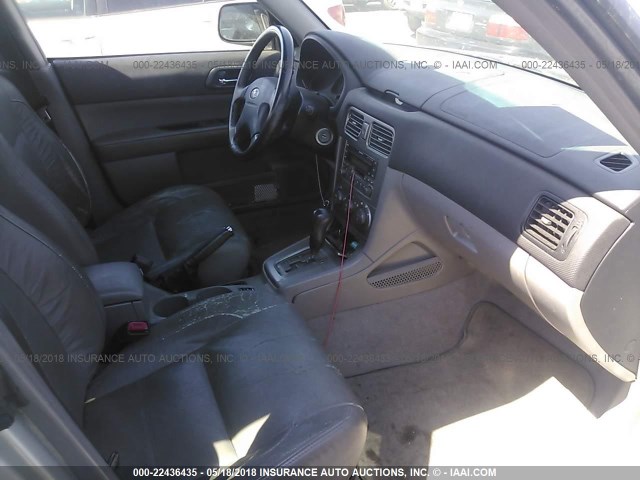 JF1SG65663H728440 - 2003 SUBARU FORESTER 2.5XS ვერცხლისფერი ფოტო 5