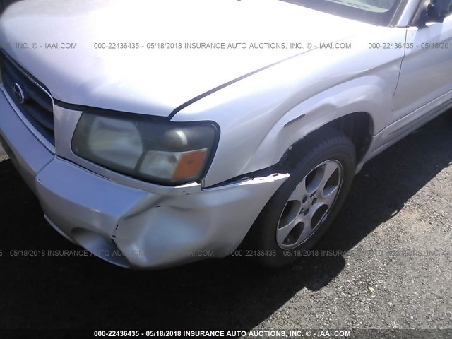 JF1SG65663H728440 - 2003 SUBARU FORESTER 2.5XS ვერცხლისფერი ფოტო 6