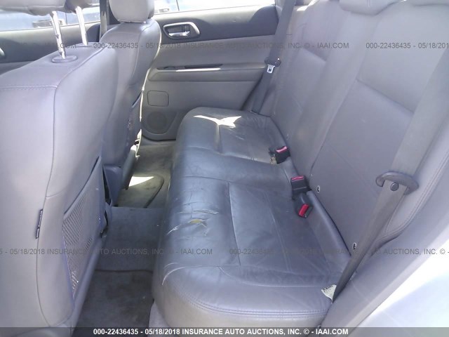 JF1SG65663H728440 - 2003 SUBARU FORESTER 2.5XS ვერცხლისფერი ფოტო 8