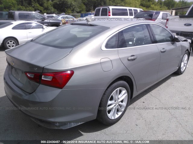 1G1ZD5ST4JF175147 - 2018 CHEVROLET MALIBU LT BROWN photo 4